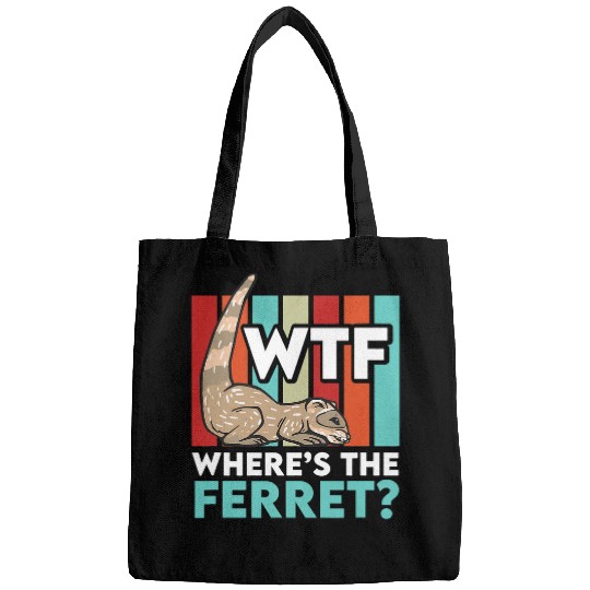 Ferret Pet Animal Slender Weasel Mustelid Pet Ferret Lover Bags