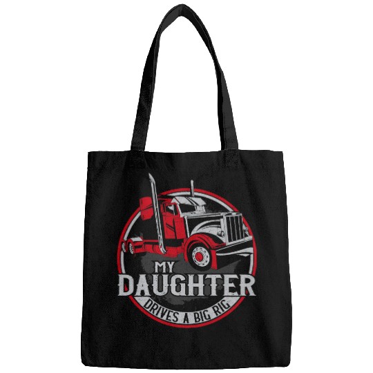 Truck Fun Trucker Truck Driver Father Mother Daughter vintages My 4 Bags