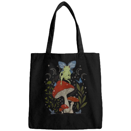 Frog Pet Fairy Grunge Fairycore Aesthetic Frog Butterfly Mushroom Bags