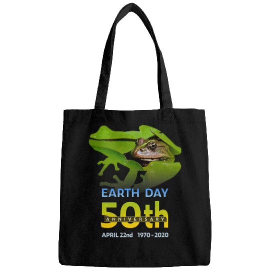 Frog Pet Earth Day 50th Anniversary Frog and Toad Silhouette Bags