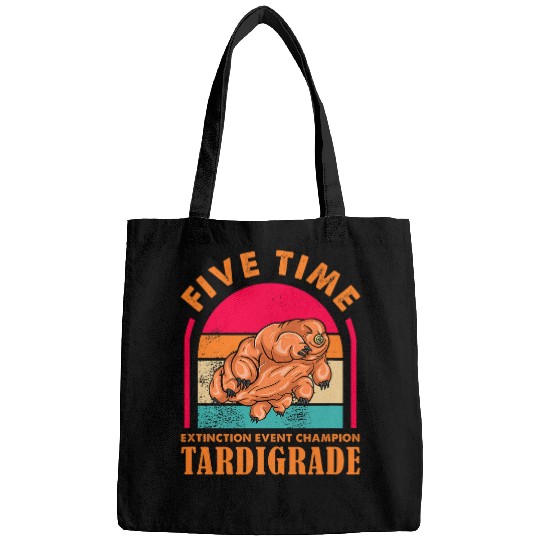 Tardigrade Extinction Event Champion Microbiologist Retro Bags