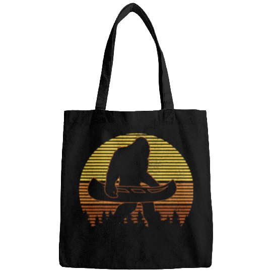 Bigfoot Pet Canoe Bigfoot vintages Funny Canoeing Bags