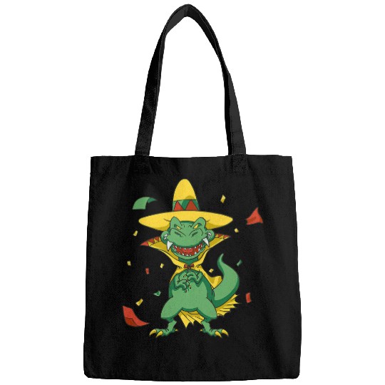 Dinosaur Pet Mexican Vampire Dinosaur Tyrannosaurus rexs Cinco De Mayo Bags