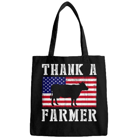 Cow Pet Thank A Farmer Patriotic Daisy Cow American Flag 4th of July 268 Bags