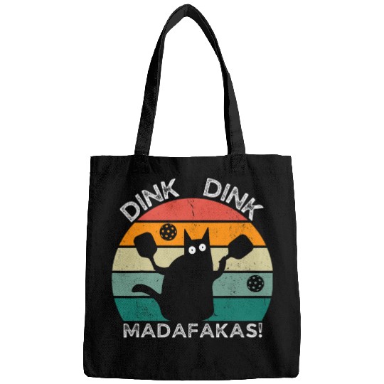 Sport Pickleball Pickleball Cat Dink Madafakas crazyss Cat Funny Pickleball Bags