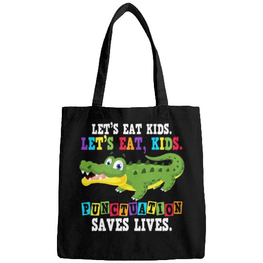 Alligator Pet Punctuation Saves Lives Crocodile Lets Eat Kids Bags