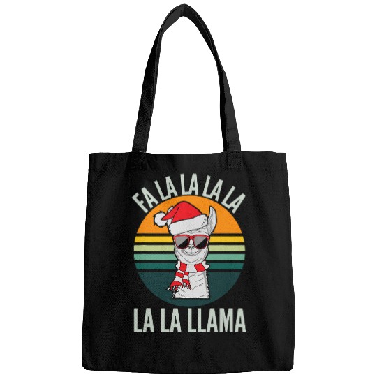 Llama Pet Fa La La Llama Christmas vintages Retro Gifts for Men Women Bags