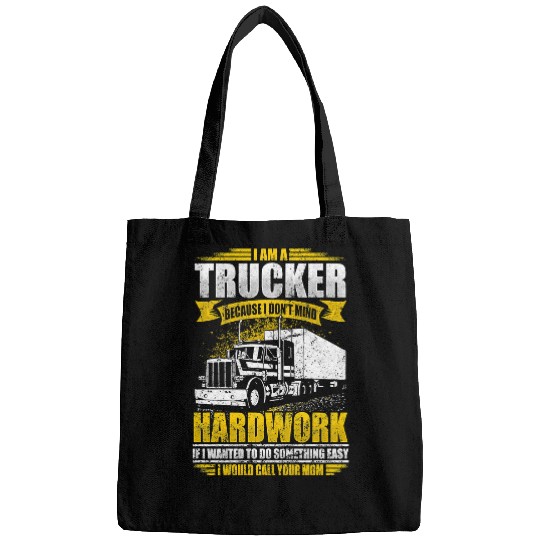 Truck Fun Trucker If Wanted Easy Id Call Your Mom Funny Truck Driver156 Bags