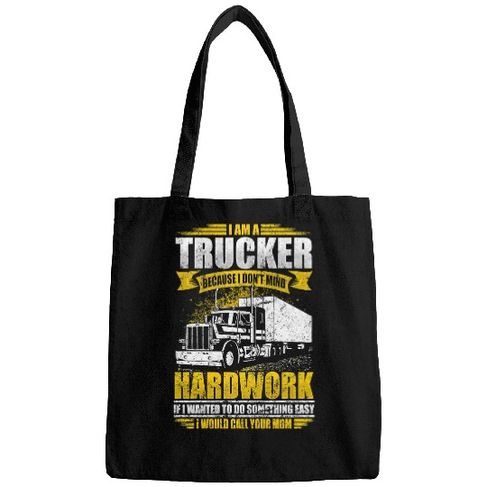 Truck Fun Trucker If Wanted Easy Id Call Your Mom Funny Truck Driver156 Bags