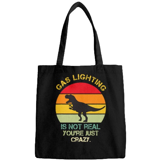 Dinosaur Pet Gaslighting Is Not Real Youre Just  Dinosaurs Bags