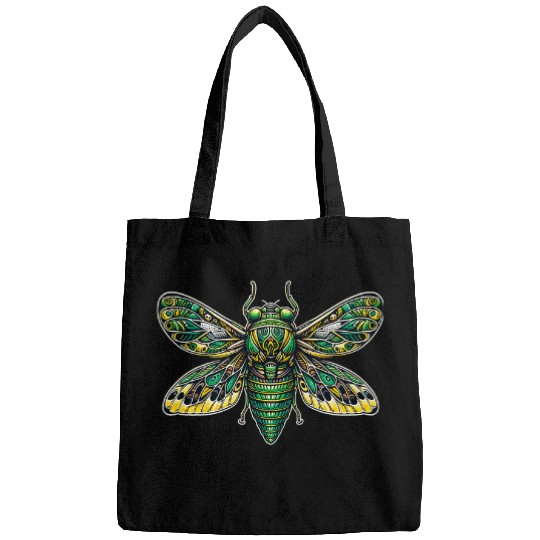 HyperRealistic Cicada Insect Art Tee for Nature Lovers 2024 23 Bags