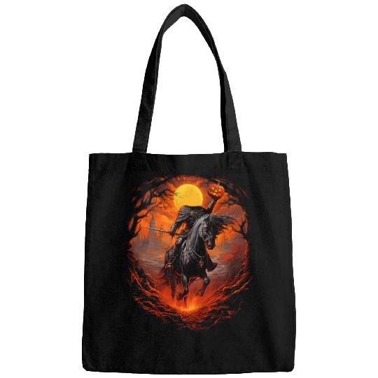 Horse Pet halloween scary pumpkin headless horseman 3 Bags
