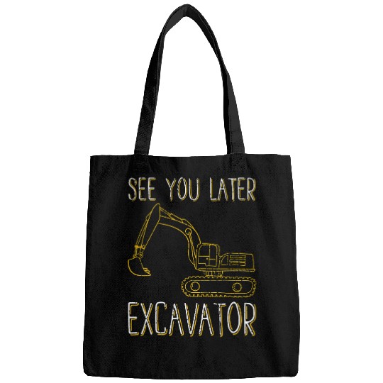 Excavator Fun Kids Construction Work Bags