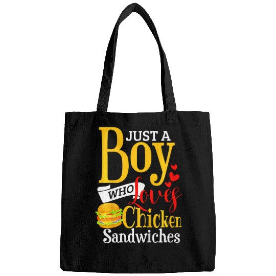 Chicken Pet Kids Chicken Sandwich Funny Boys Chicken Burger Bags