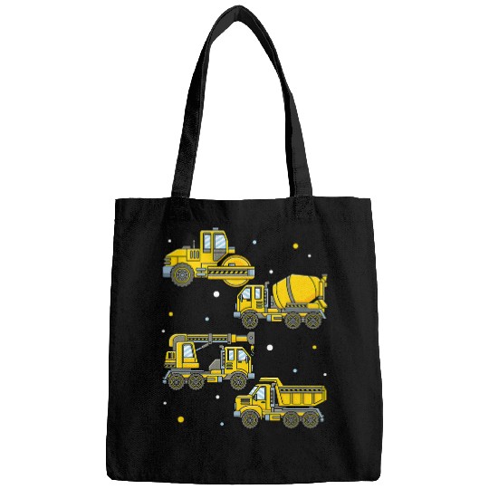 Excavator Fun Kids excavator fan dump truck concrete mixer construction site co Bags