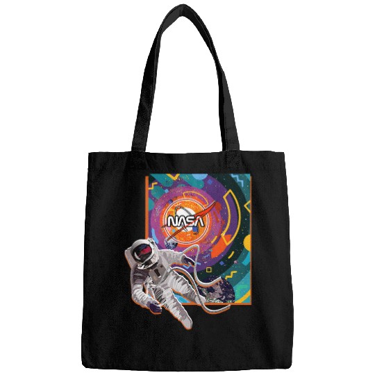 Astronaut Job Science Space NASA Astronaut Memphis Art Retro 80s Nerd Geek Bags