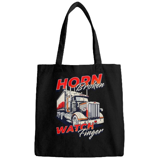 Truck Fun Horn Broken Watch Finger Trucking Trucker Semi Truck Driver Bags