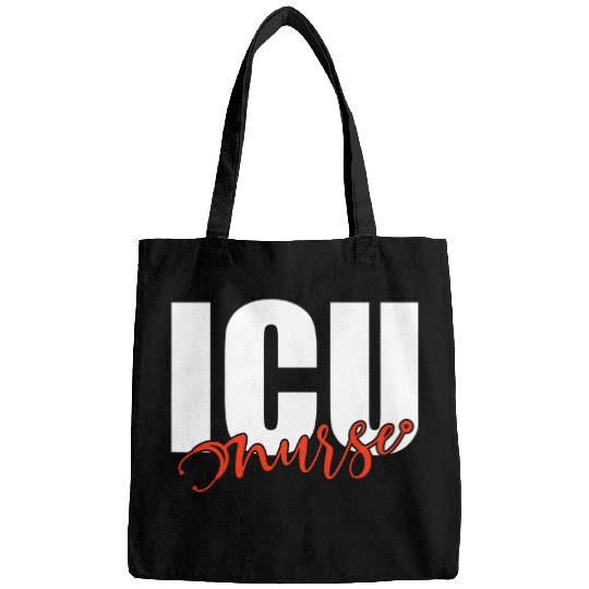 nurses Job ICU nurses Week Retro Present Apparel For Men And Women Bags