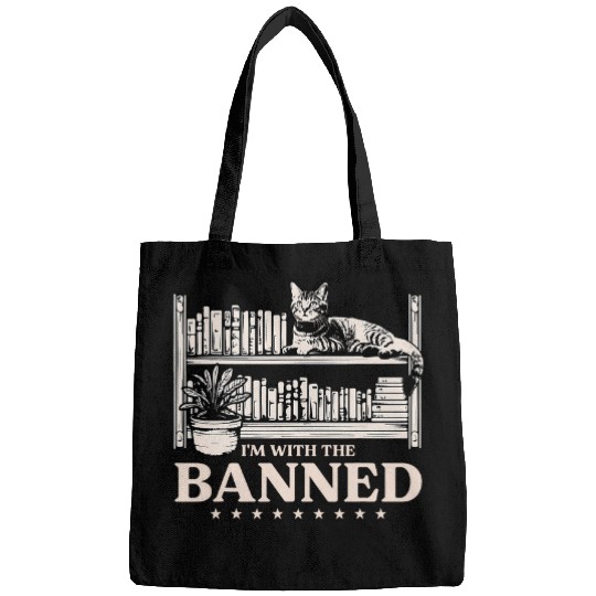 Book Fun Im With The Banned Funny Book Fan Reader Read Books Bags