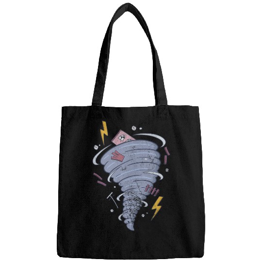Storm Chaser Tornado Chasing Hurricane Meteorologist Grunge Bags