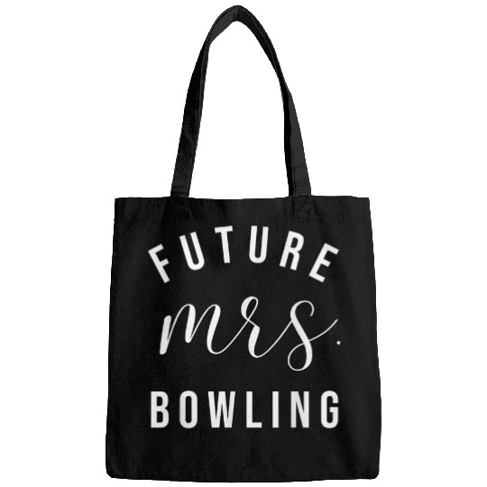 Sport Bowling Future Mrs Bowling Personalized Customized Fiance Engagement Bags