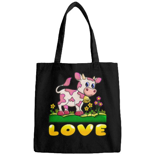 Cow Pet Strawberry Cow Design Bags