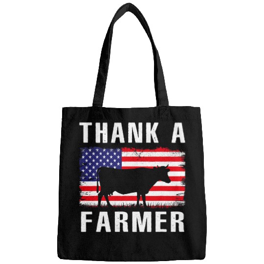 Cow Pet Thank A Farmer Patriotic Daisy Cow American Flag 4th of July 203 Bags