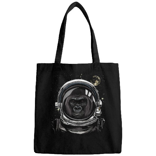 Gorilla Pet Astronaut Gorilla Face Outer Space Monkey Ape Animal Galaxy Bags