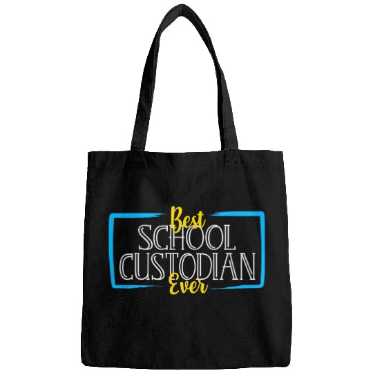 bests School Custodian Ever School Janitor Bags