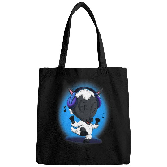 Sheep Pet Music Lover I DJ Headphones I Cute Lamb I Baby Bags