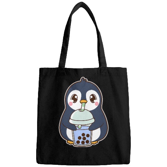 Penguin Pet Kawaii Cute Boba Penguin Bird Blue Bubble Pearl Milk Tea 31 Bags