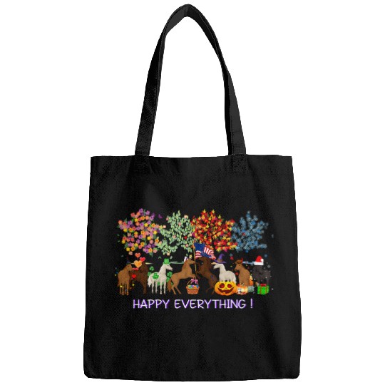 Horse Pet Happy Everything Horses Seasons All Year Tree Lover Horse Bags