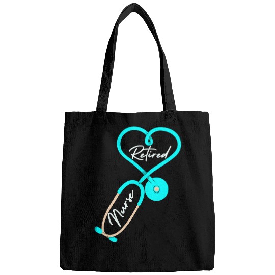 nurses Job Happy nurses Week Retired Coworker Leopard Stethoscope Bags