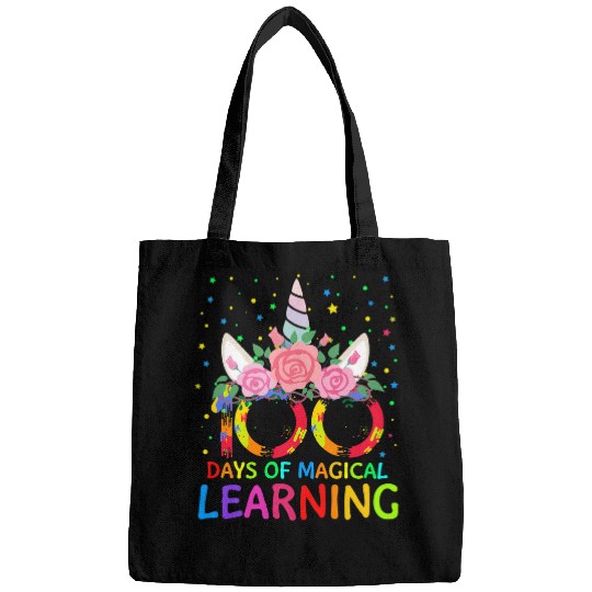 Unicorn Pet Girls Unicorn Happy 100 Days of School Magical Learning Bags