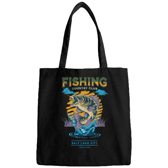 Fishing Fun Country Club Big Mouth Bass Perch Fishing Bags