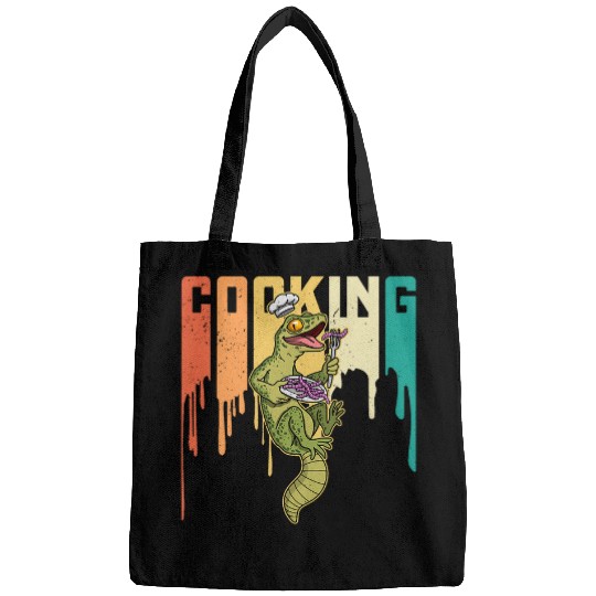 Komodo Pet Cooking chefs hat lizard reptile kitchen restaurant kids 08 Bags