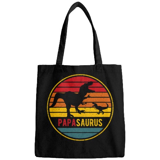 Dinosaur Pet vintages Dad Dinosaur Papasaurus Bags