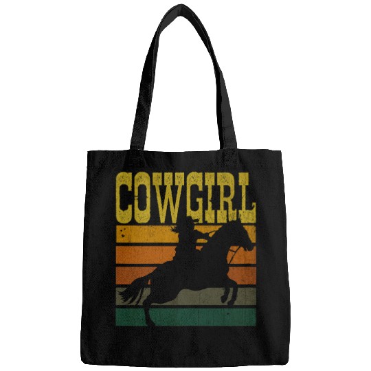 Horse Pet vintages Cowgirl Retro Cowboy Country Horse Riding Wild West Bags