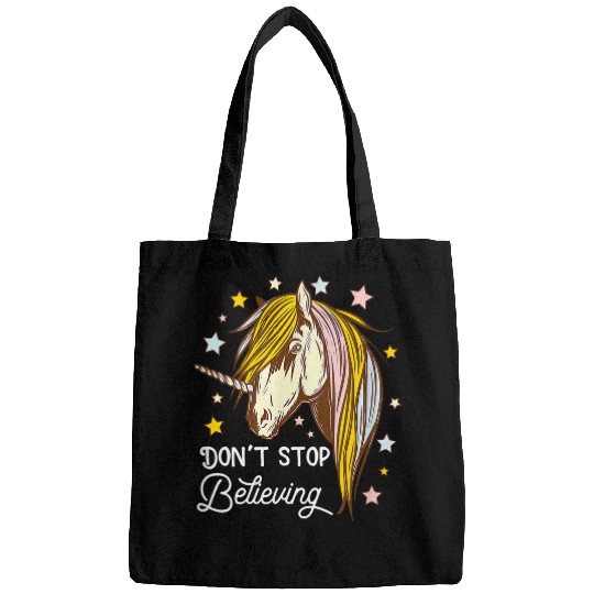Unicorn Pet Fantasy Pony Dont stop believing in the Bags