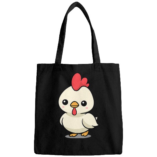 Chicken Pet Chibi Kawaii Chicken Farmer Farm Animal Lover Bags