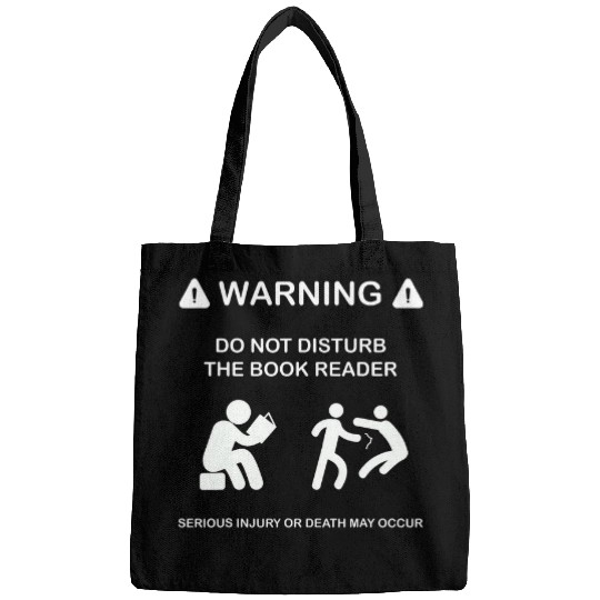Book Fun Do Not Disturb Funny Book Bags