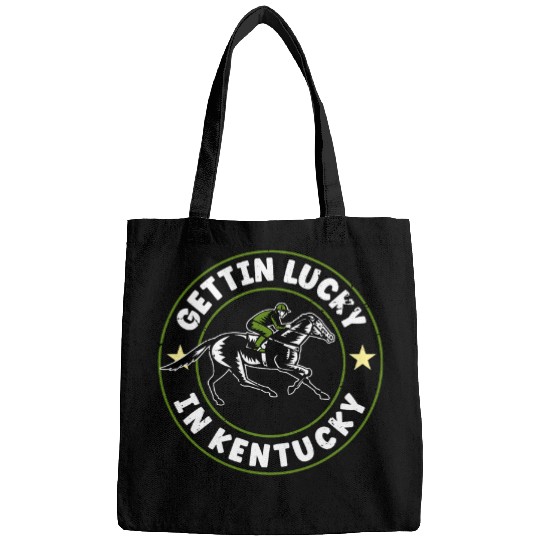 Horse Pet vintages Getting Lucky In Kentucky Funny Horse Racing Bags