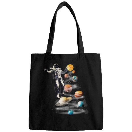 Astronaut Job Space Christmas Tree Solar system planets Design Bags