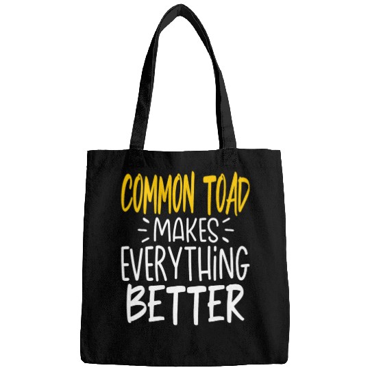Frog Pet Common Toad Makes Everything Better Common Frog Pond Frog Bags