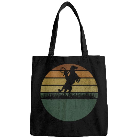 Horse Pet vintages Cowgirl Roping Retro Cowboy Horse Riding Wild West Bags
