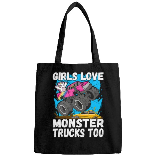Unicorn Pet Girls love Monster Trucks too Unicorn Monster Truck Bags