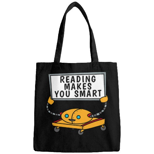 Book Fun Reading Makes You Smart Robot Bags