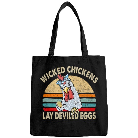 Chicken Pet Wicked Chickens Lay Deviled Eggs Funny Chicken Lovers 23 Bags