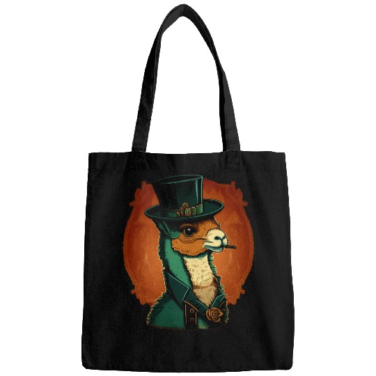 Llama Pet Wearing Fancy Top Hat 32 Bags