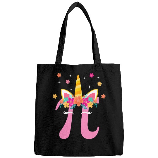 Unicorn Pet Face Pi Day Girls Women Math Geek 7 Bags